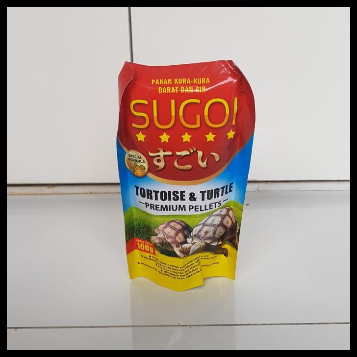 

Pelet Sugoi Turtle & Tortoise Makanan Kura Darat Dan Air 100 Gram