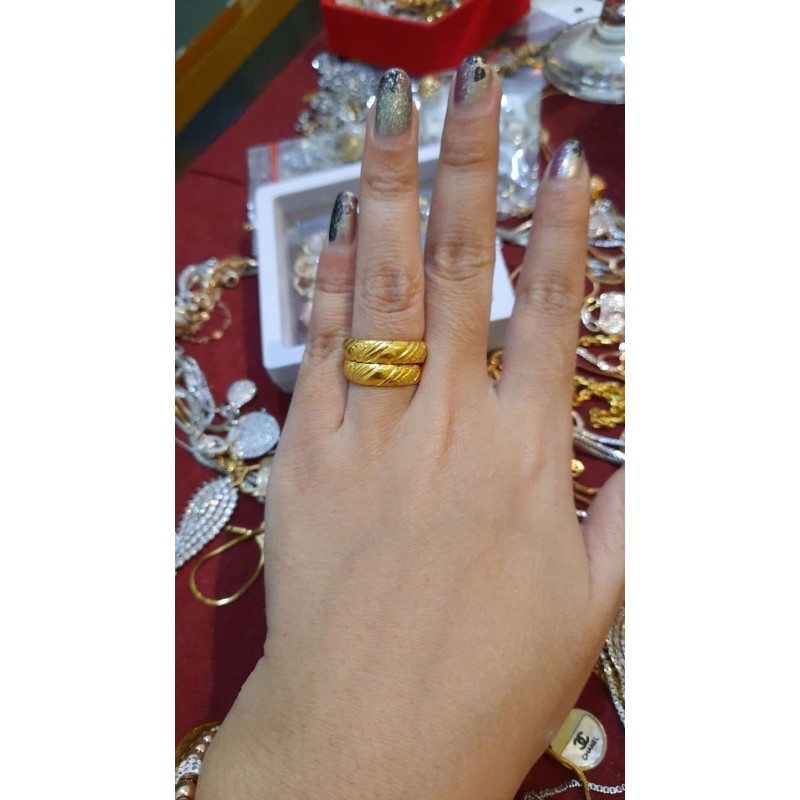 Cincin belah rotan lilit