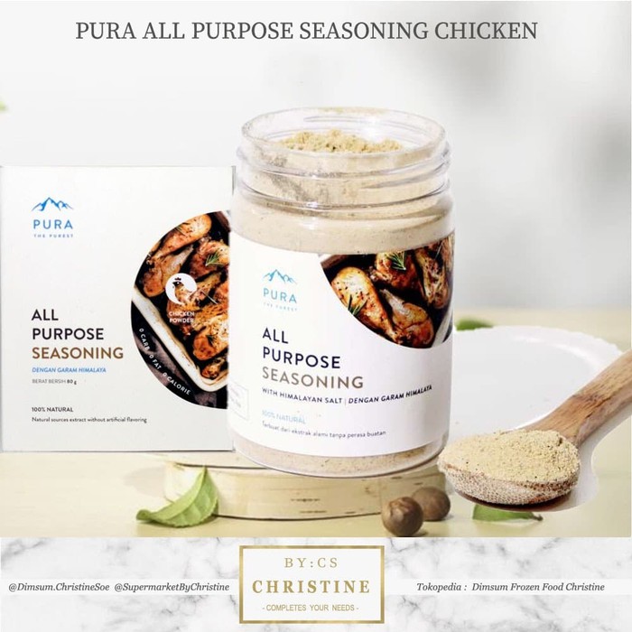 

Produk Terbaik - Pura Seasoning All Purpose Chicken + Himalayan Salt 80 Gr