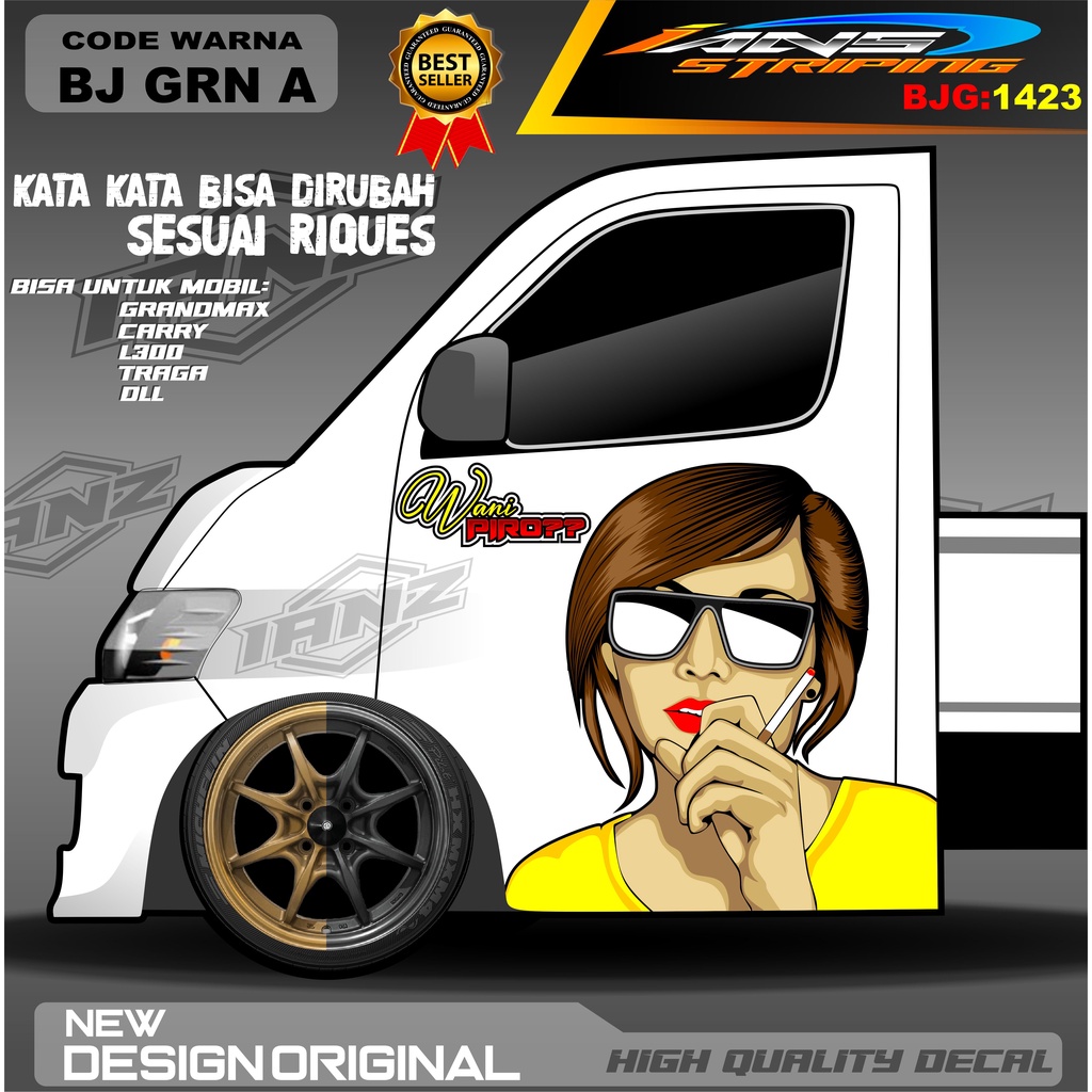 DECAL PINTU L300 / DECAL STIKER PINTU TRAGA / STIKER MOBIL PICK UP