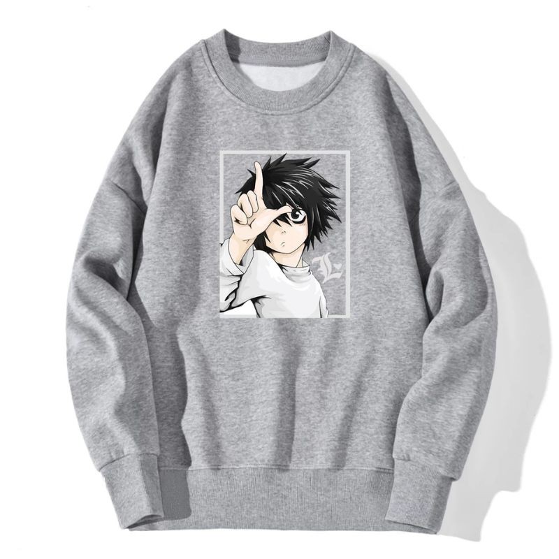 DEATH NOTE SWEATER UNISEX ANIME SERIES TEBAL TERBARU'