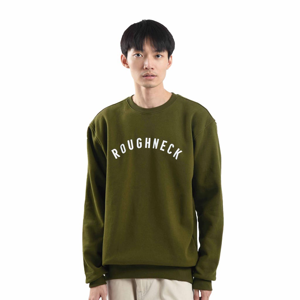 roughneck SS056/crewneck roughneck hijau army/sweatshirt roughneck/crewneck roughneck