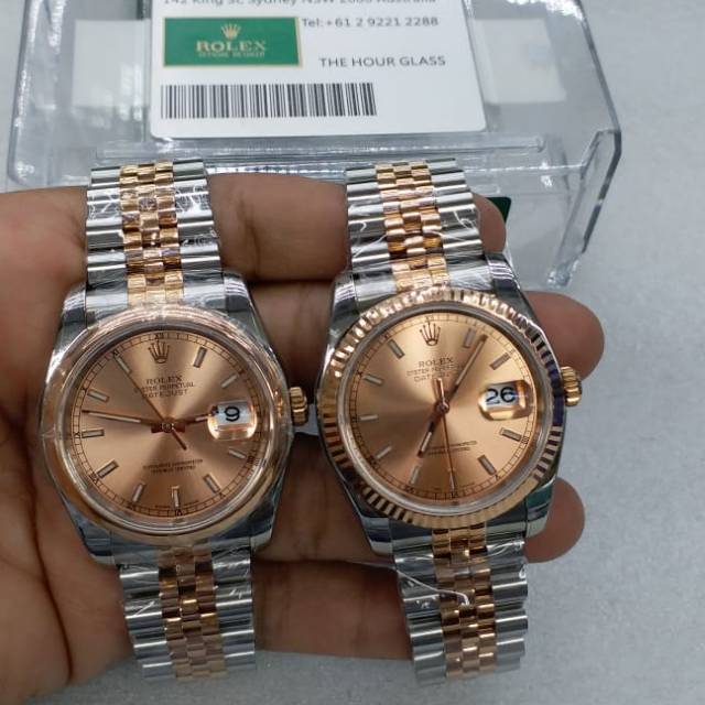 JAM TANGAN MEWAH PRIA ROLEX OSYTER PERPETUAL DATE JUST AUTOMATIC SWISS CLONE
