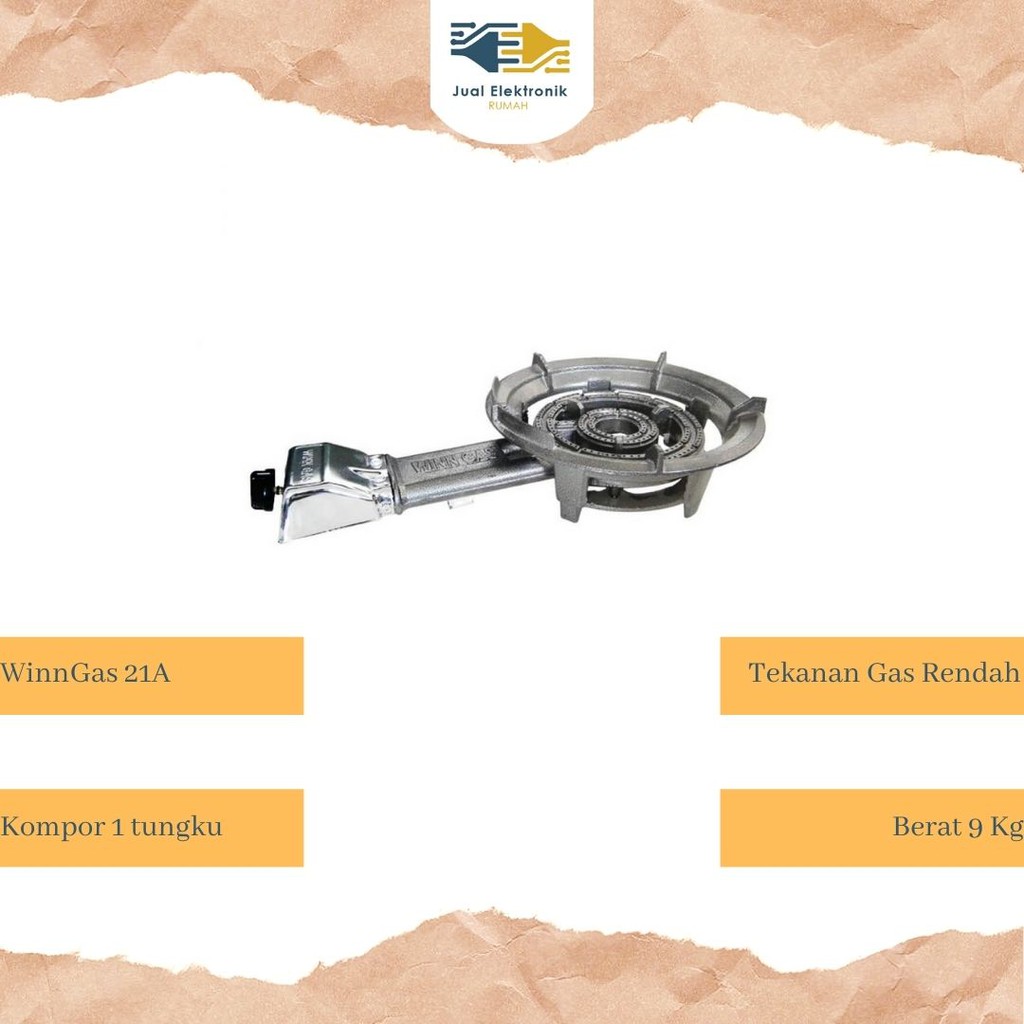 Kompor Gas Komersil WinnGas1 Tungku  21A Pelayanan Terbaik