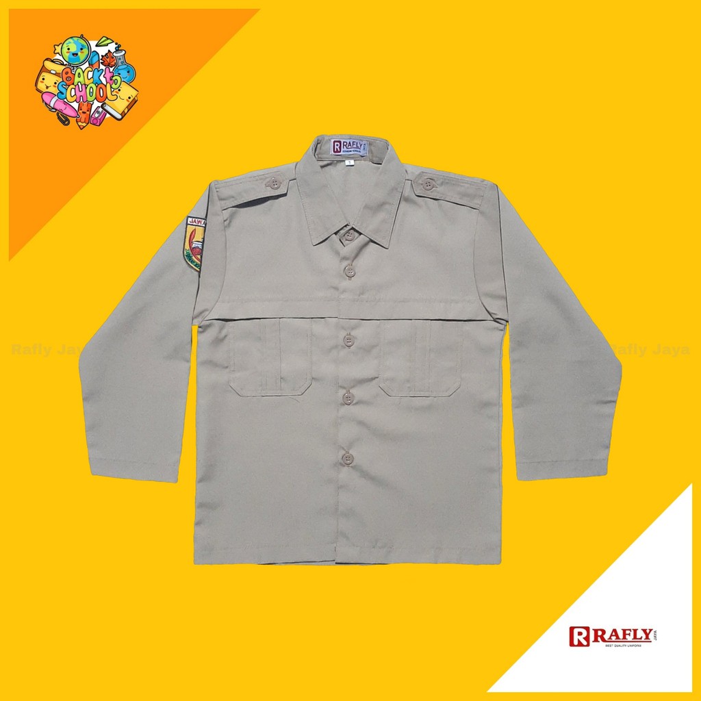 Baju Pramuka SD SMP - Baju Pramuka Penggalang Putri Lengan Panjang - Seragam Pramuka / Rafly Jaya