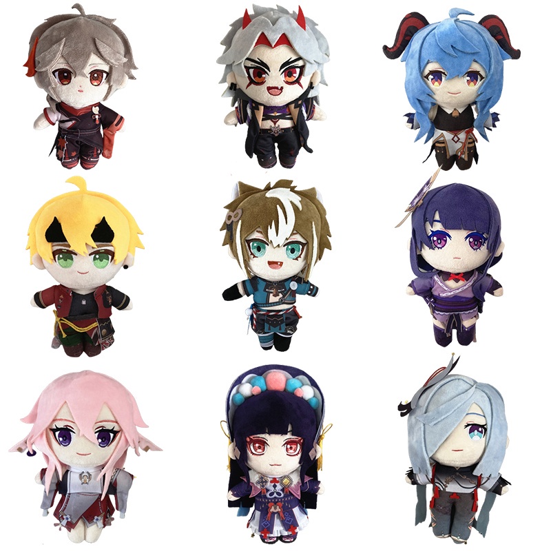 Mainan Genshin Impact  Plush Toy Scaramouche Anime Gorou Thoma Yae Miko Plushies Doll