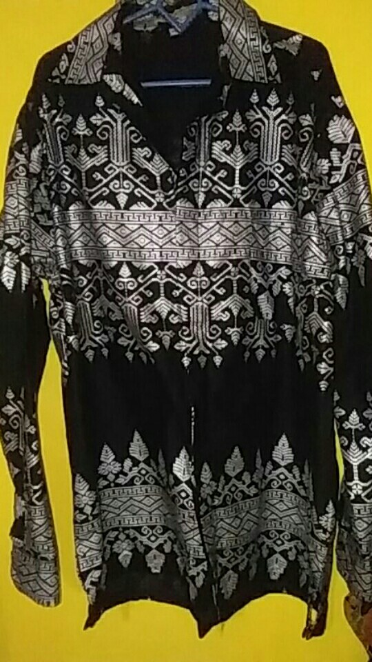 Batik Couple Ayah Dan Anak Anjani Silver Sarimbitan Seragam