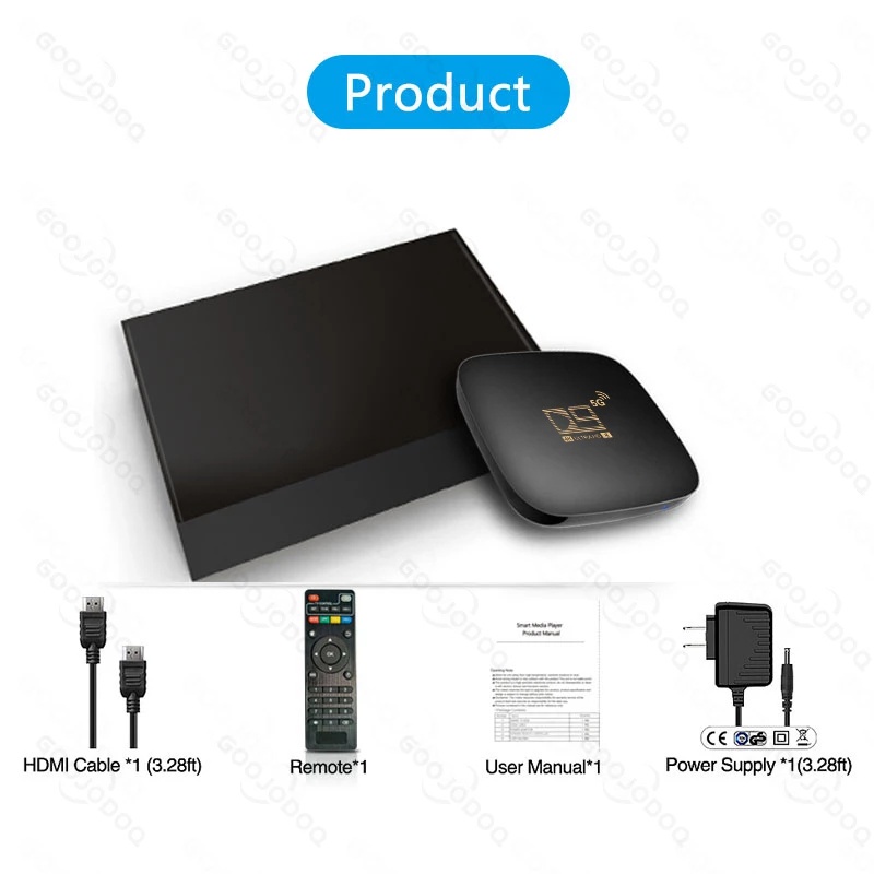 Bluetooth Smart TV Box Sets 2+16G 4+64G Android TV BOX 10 4K HDR 2.4G&amp;5.8G Wifi TV Receiver