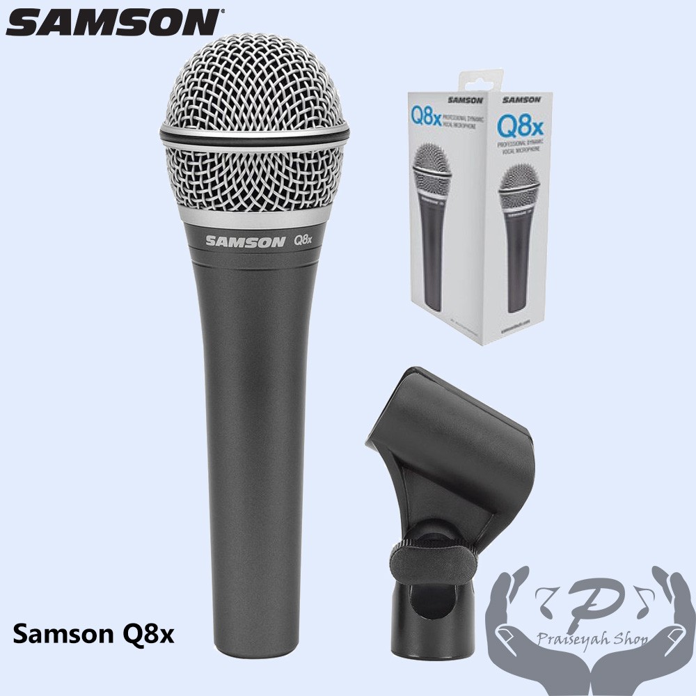 Samson Microphone Q8x Professional Dynamic Vocal / Mik Kabel