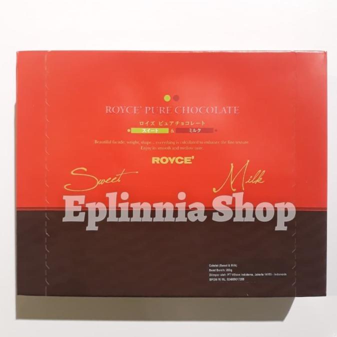 

Royce Pure Chocolate Sweet Milk 200 Gr - Cokelat Susu
