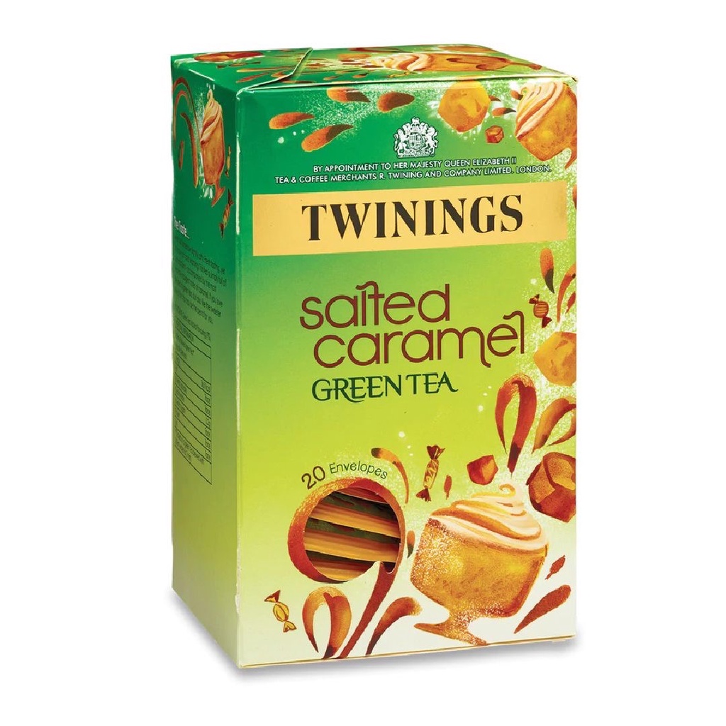 Twinings Salted Caramel Green Tea All Natural Ingredients 20s x 2g