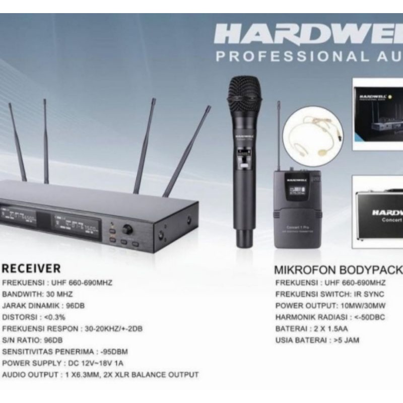 MIC WIRELESS HARDWELL CONCERT 1PRO PJH