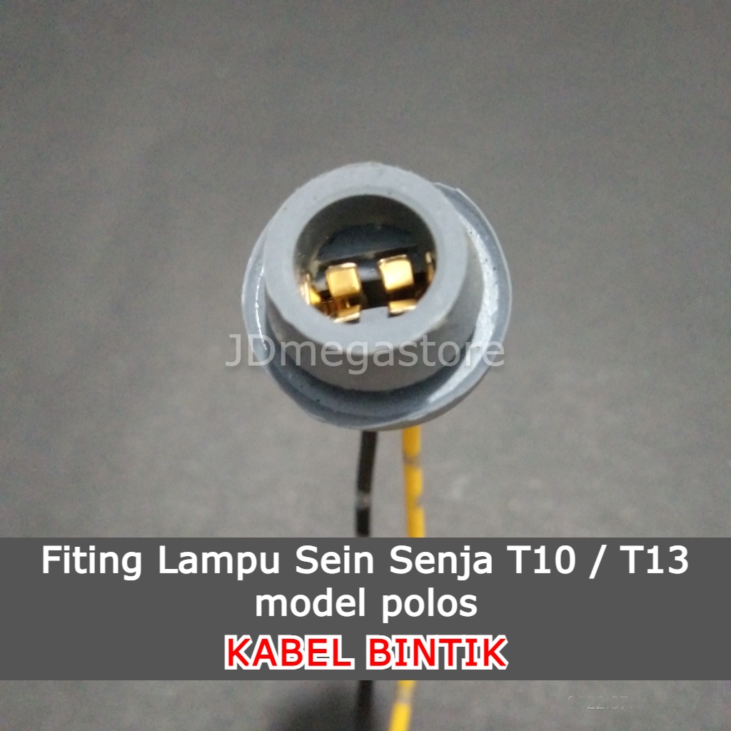 (Grosir/COD) Soket Fiting Lampu Sen/Senja model polos - KABEL BINTIK