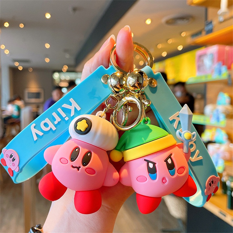 Gantungan Kunci Desain Kartun Anime Waddle Dee Doo Kirby Warna Pink Untuk Tas Wanita