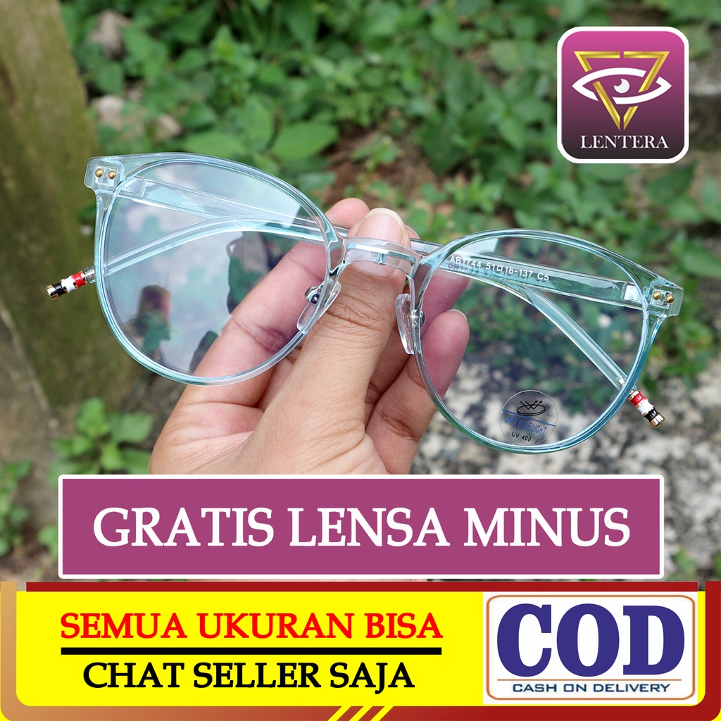𝗟𝗘𝗡𝗧𝗘𝗥𝗔- LT025 - Kaca mata Optik Antiradiasi Photochromik Gaya Terbaru Minus