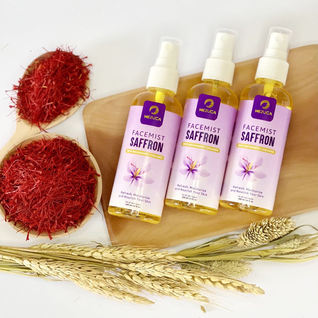 Facemist Saffron dengan Zam Zam 100 ML 100% ORIGINAL Face Mist Safron Spray With Zamzam