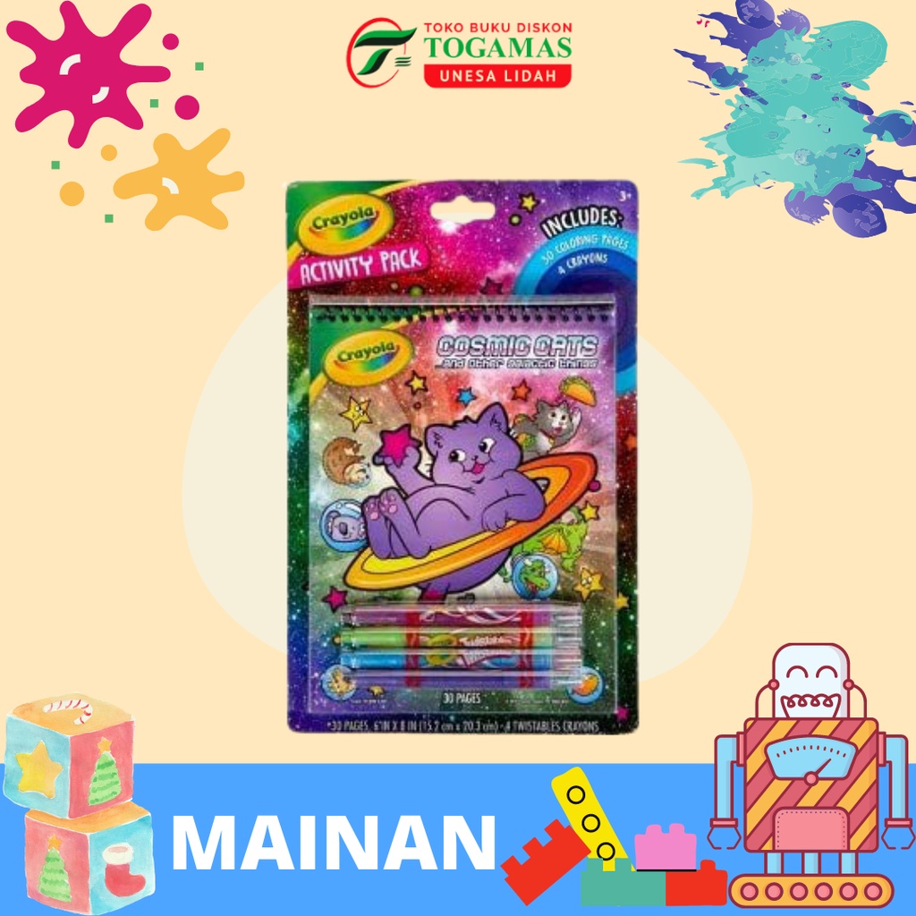

CRAYON ACTIVITY PACK COSMIC CATS 040690 CRAYOLA/ READY STOCK