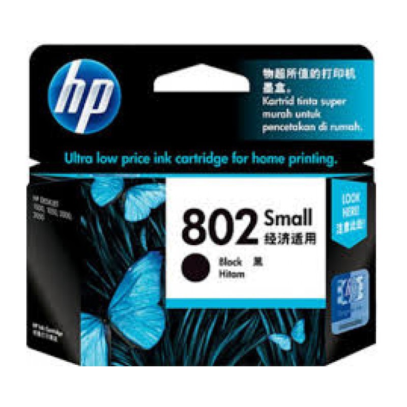 Tinta HP 802 Small Black Original , tinta printer HP ori