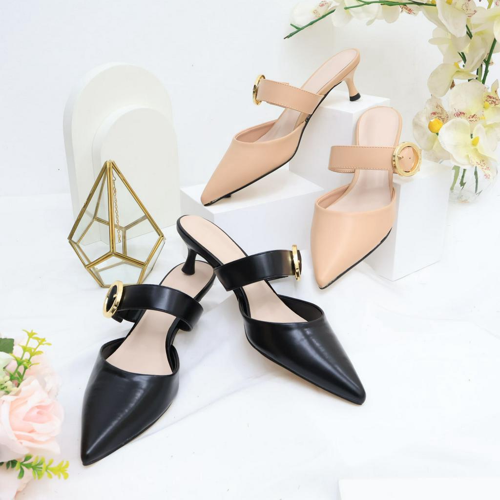 [ NEW ] Sepatu Wanita C*K  490 - SNL Heels 4,5cm