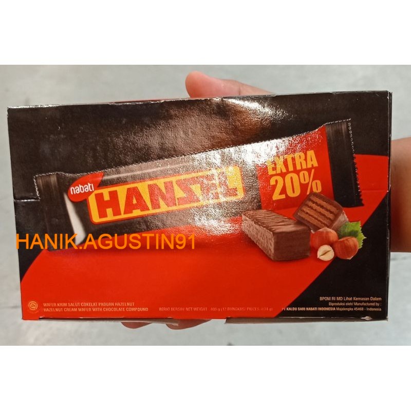 

Nabati Hansel / Nabati Hanzel BOX - Netto 12 pcs x 34 gr