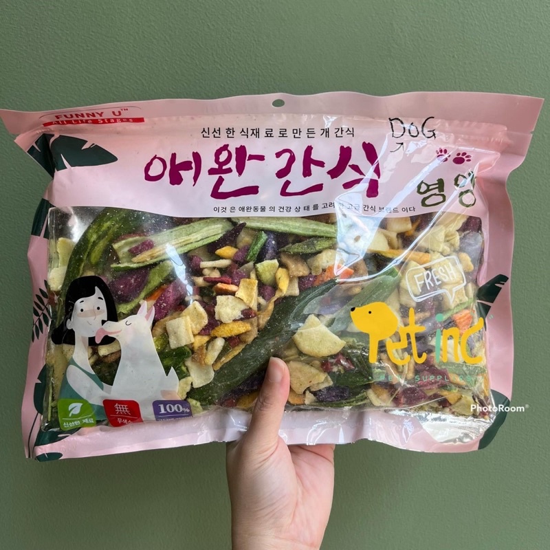 Chingu pet mix air dried vegetable and fruit dehydrated big pack 200 gram