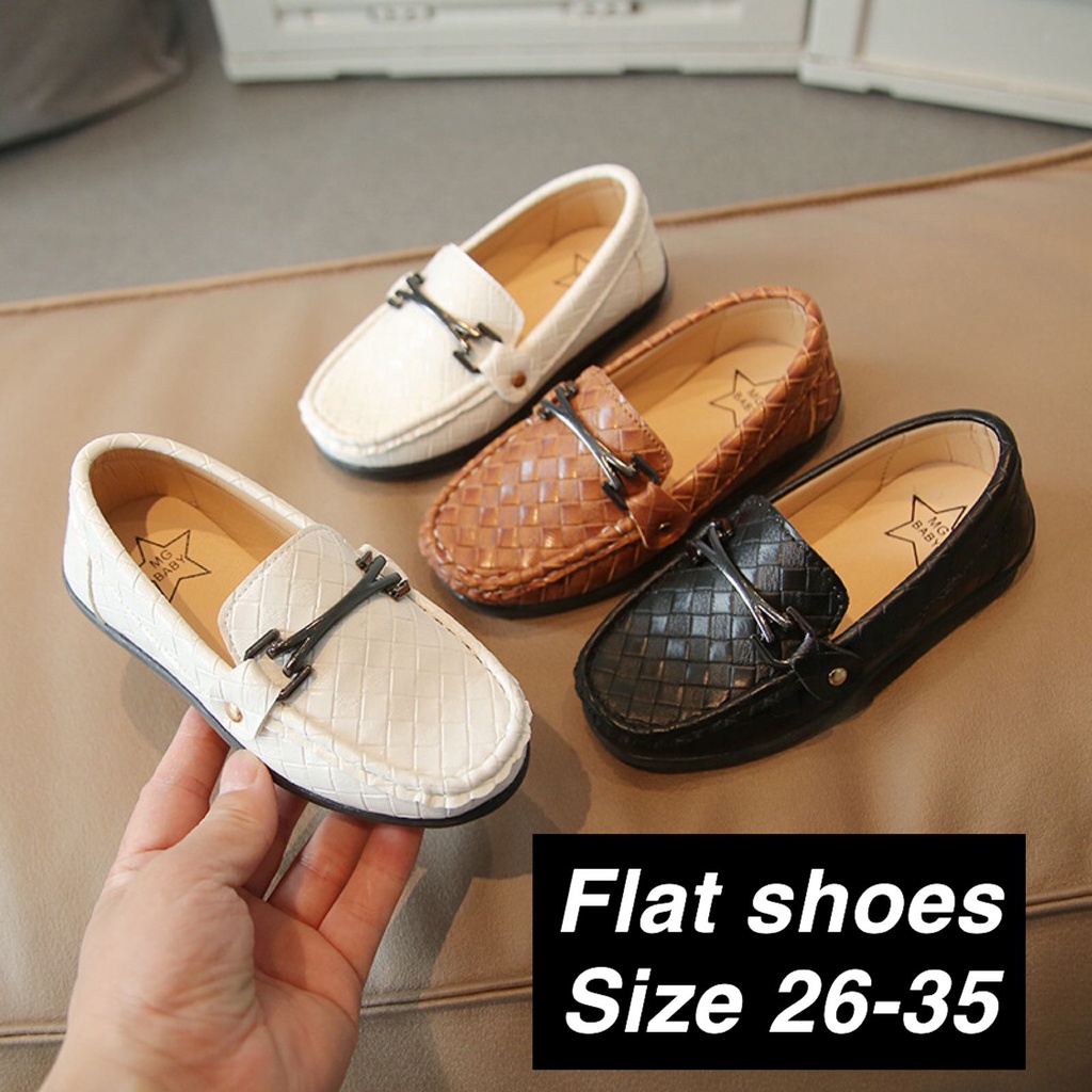 (LOLI-JKT) SP-387 FLATSHOES ANAK COWOK MODEL SILANG  3 WARNA SIZE 26-35