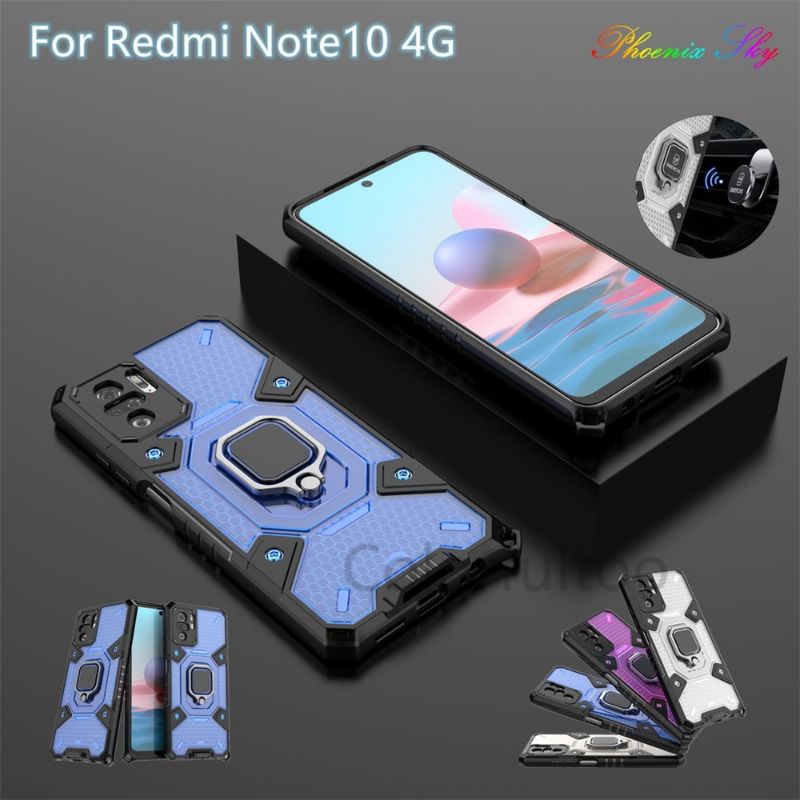 CASE XIAOMI REDMI NOTE 10 / NOTE 10S / NOTE 10 PRO 4G 2021 HARDCASE ARMOR WARRIOR RING ARMOR SPACE CAPSULE CASING HYBIRD