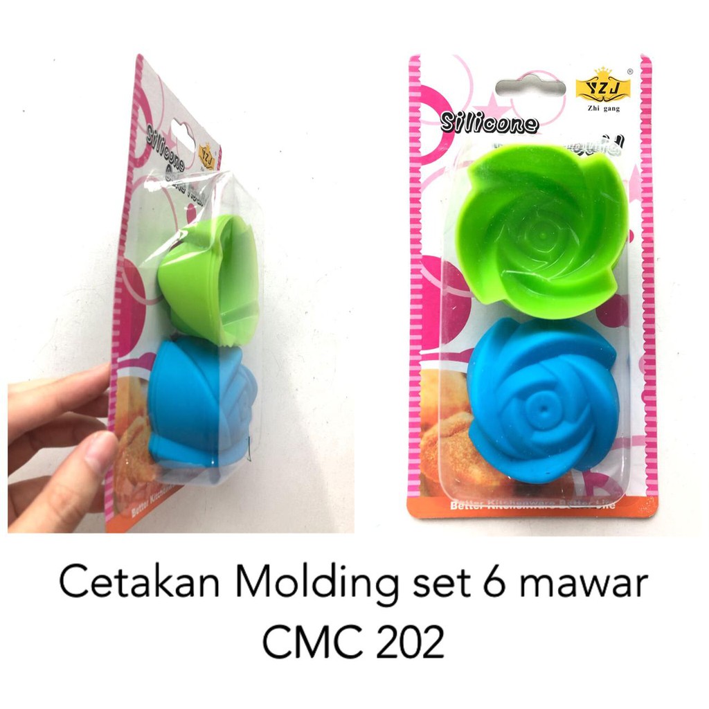 Cetakan Molding Set 6 Bunga /Kupu/Cetakan Molding Coklat / Cetakan Molding Kue /Silicone Cake Mould