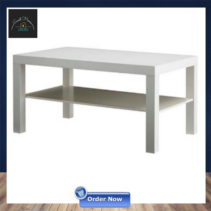 IKEA LACK Meja tamu, putih,90x55 cm Meja Ruang Tamu IK 753