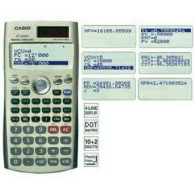 

CALCULATOR/kalkulator CASIO FINANCIAL FC 200V~financial CALCULATOR#GARANSI CASIO INDONESIA