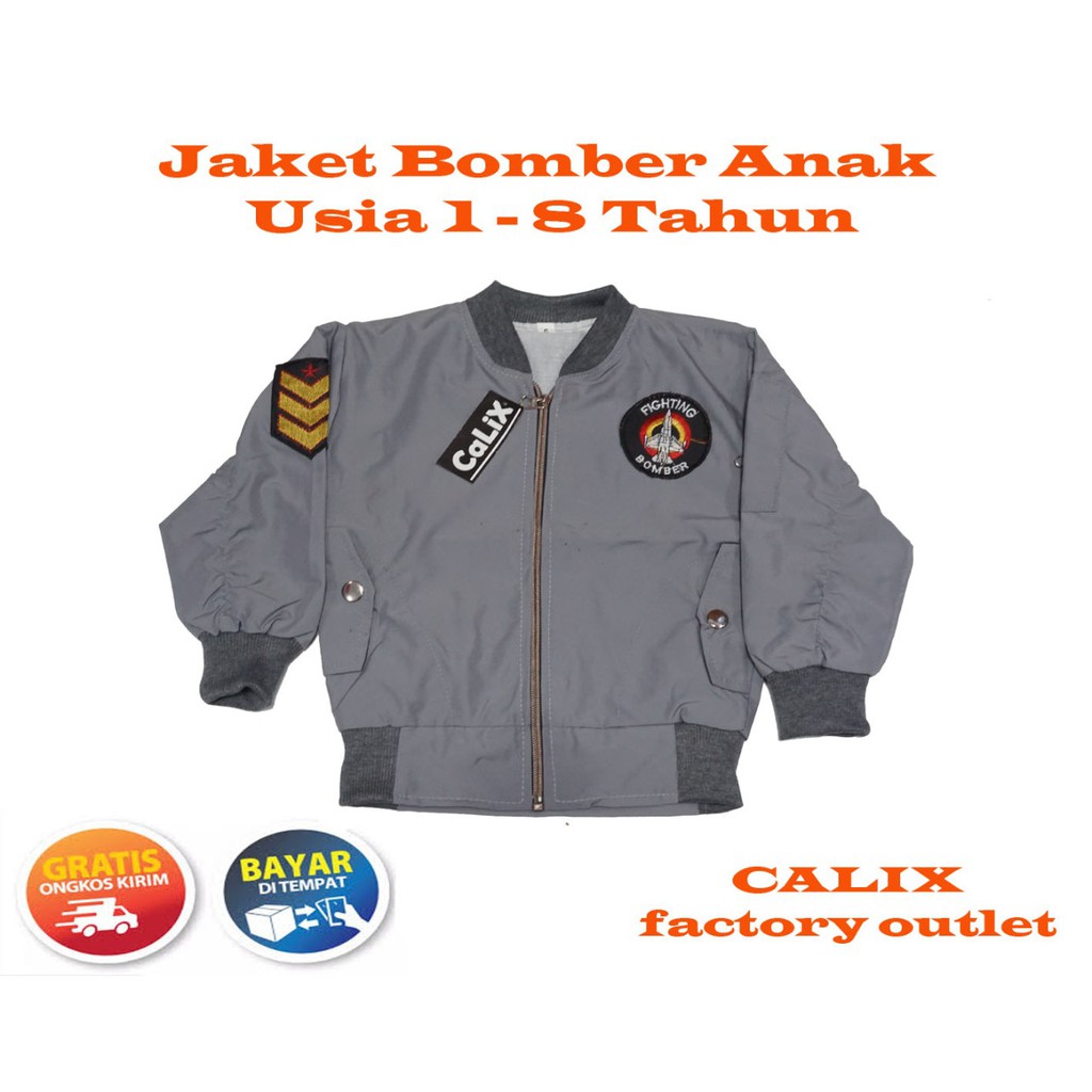 Jaket Bomber Anak 1-8thn Jaket Anak Murah