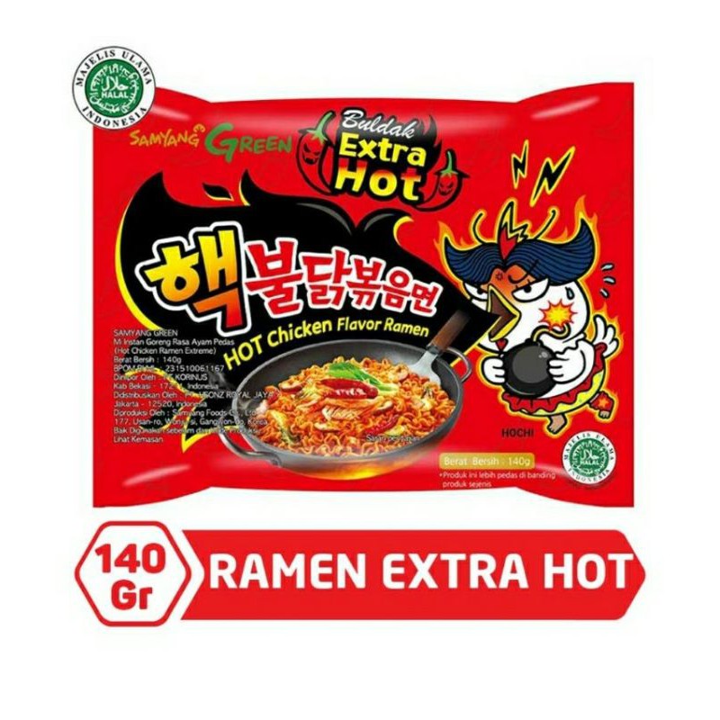 

Samyang Hot Chicken Ramen Extra Hot 140 gram