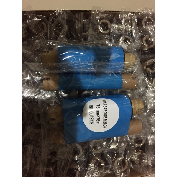 75mmX75m BARCODE RIBBON WAX (Face Out) PANDA Thermal Transfer Ribbon