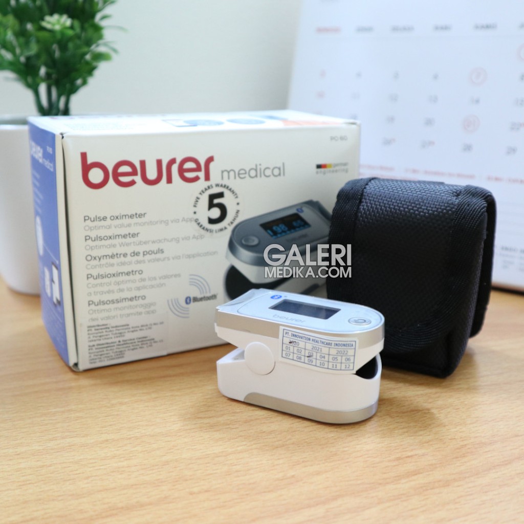 Pulse Oximeter Beurer PO 60 / PO-60 / PO60 Alat Ukur Kadar Oksigen (dengan Koneksi Bluetooth)