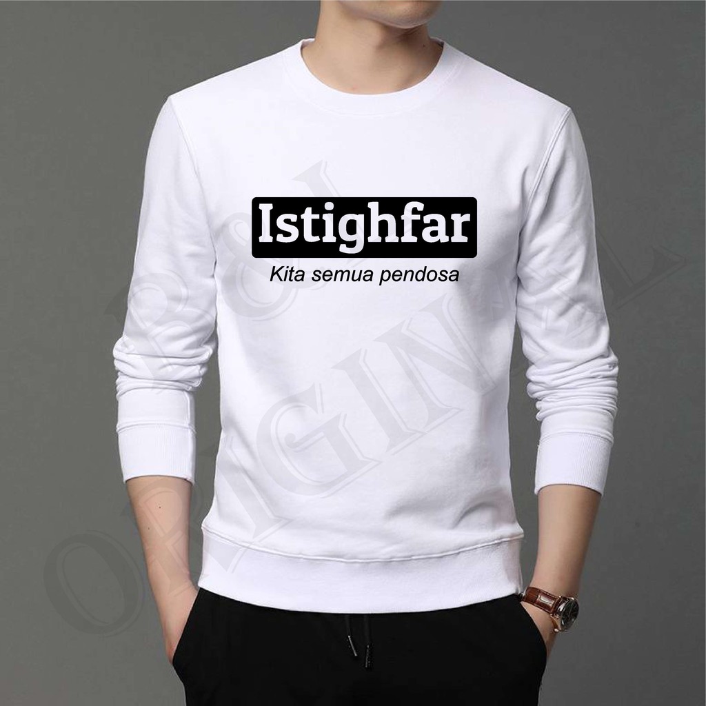 BS/COD/BAJU KAOS PRIA ISTIGHFAR 2XL-3XL DISTRO//GOOD QUALITY