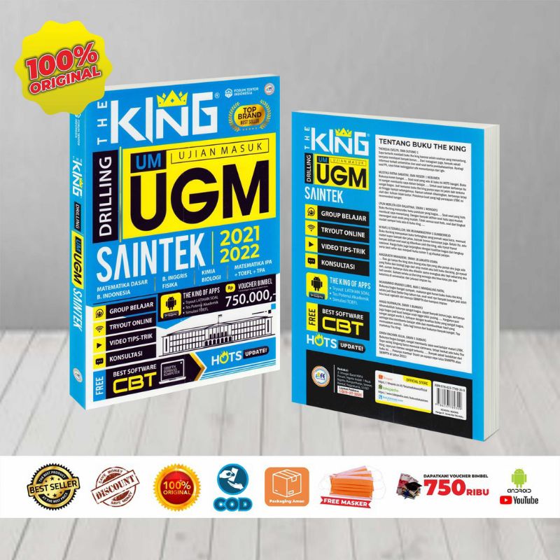 [Best Seller] Buku THE KING UTUL UGM Saintek IPA 2021/2022
