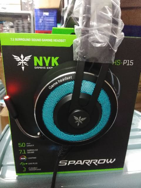 Nyk Gaming Headset HS-P15 Sparrow USB 7.1 RGB