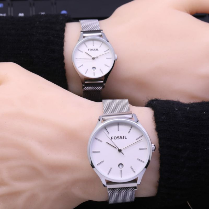 Jam tangan Couple | pasangan jam pria & wanita Fs Rantai magnet COD Best Seller