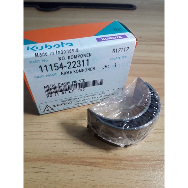 METAL JALAN MESIN DIESEL KUBOTA RD75 RD85 METAL CRANK PIN STANDARD STD KUBOTA RD 75 RD 85 ASLI ORI O
