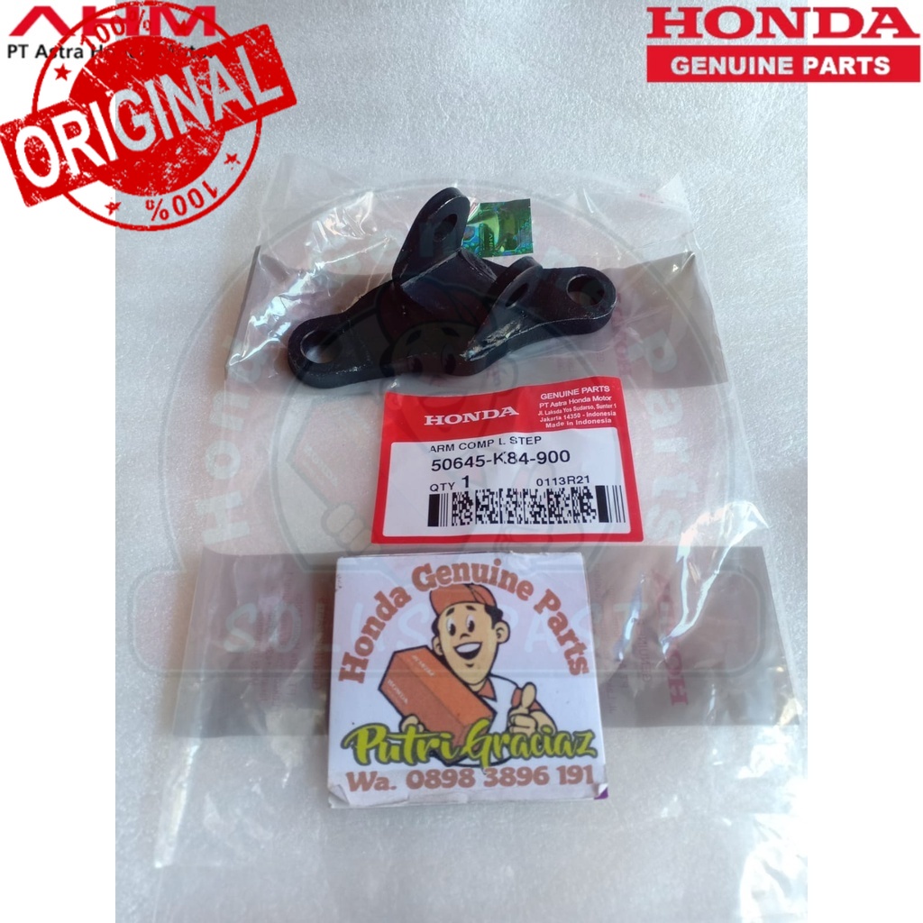 Original  Arm Comp L Step CRF 150L K84 50645K84900 50645-K84-900 50645K84900 Jaminan 100% Asli Honda
