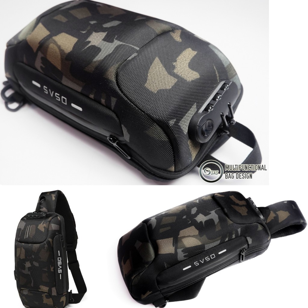 TAS SELEMPANG PRIA TENTARA CORAK TENTARA ARMY WAISTBAG OSAS RYDEN