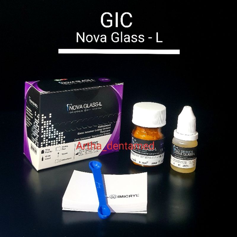 IMICRYL GLASS IONOMER LUTING CEMENT / GIC / SIMILAR FUJI 1 / NOVA GLASS L