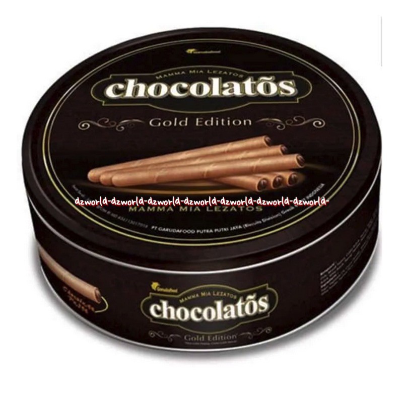 Garuda Food Chocolatos 350gr Gold Edition Mamma Mia Lezatos Biskuit Roll Kaleng Mama Mia Coklat Rol Cokolatos