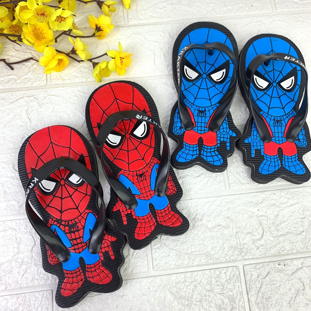 SENDAL JEPIT ANAK TIMBUL SPIDERMAN BONEKA 1-2,5 TAHUN XA05