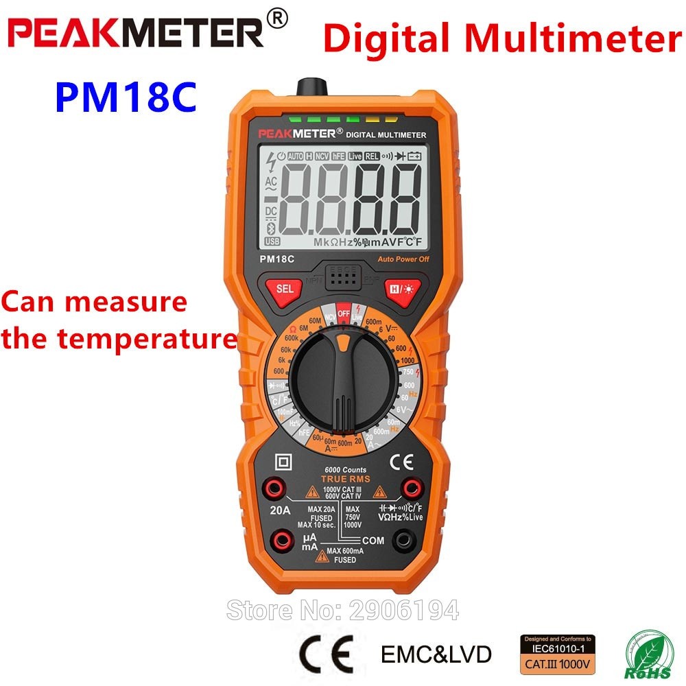 PEAKMETER PM18C DIGITAL MULTIMETER