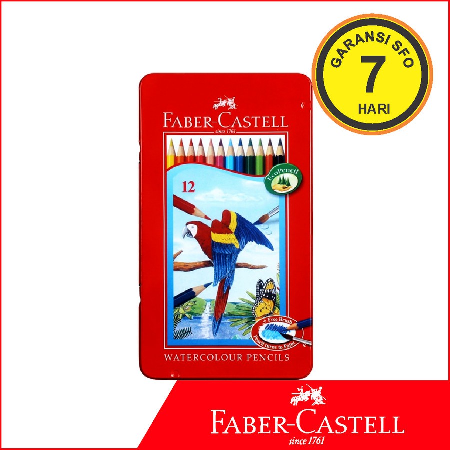 

Pensil Warna Faber Castell Watercolour isi 12 TIn Case