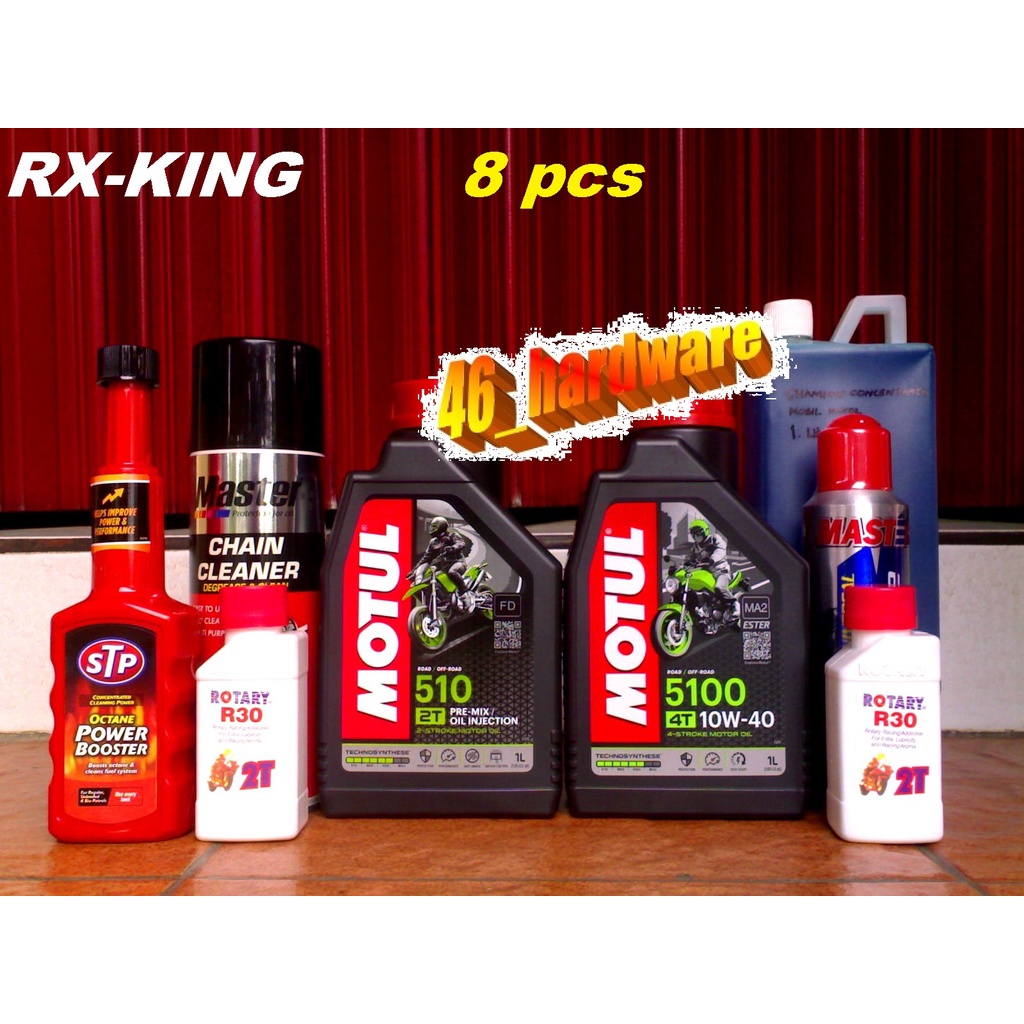 MOTUL 510 2T OLI SAMPING RX-KING 5100 10W40 MASTER R30 STP SHAMPOO - 46_hardware