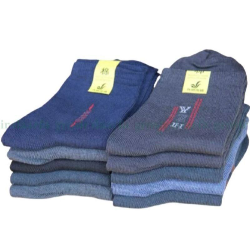 pasang ) kaos kaki pendek pria motif 3/4 dewasa Men's Sock