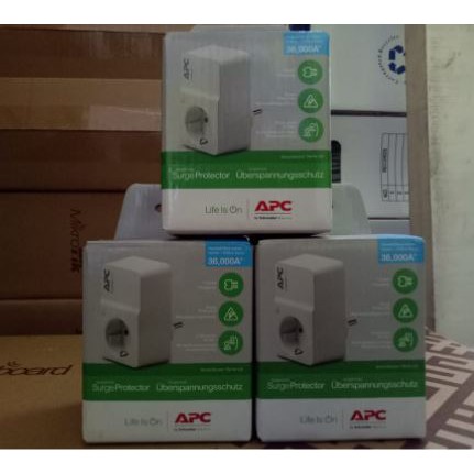 APC PM1W-GR Surge Protector Filter Listrik &amp; Anti Petir | Colokan Anti Petir | Steker 1 port