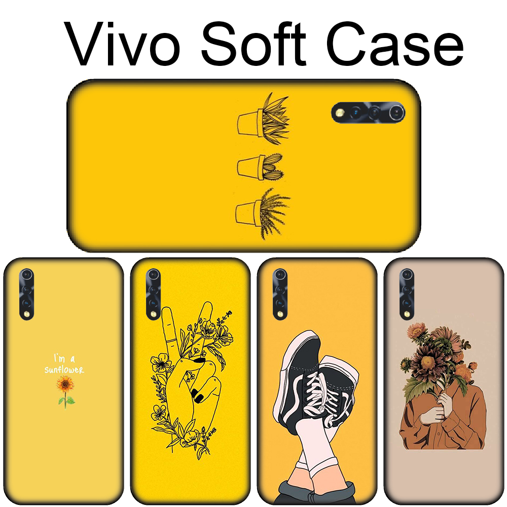 Soft Case Bahan Silikon Motif Ilustrasi Estetik Warna Kuning Untuk Vivo X30 Iqoo Pro S5 Nex 3 Y19 Y30 Y50 Md173 Shopee Indonesia